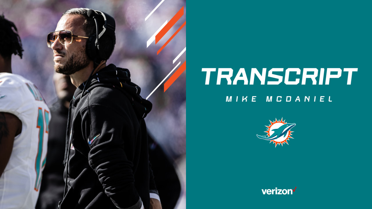 Transcript | Mike McDaniel's Media Availability - Vimarsana News