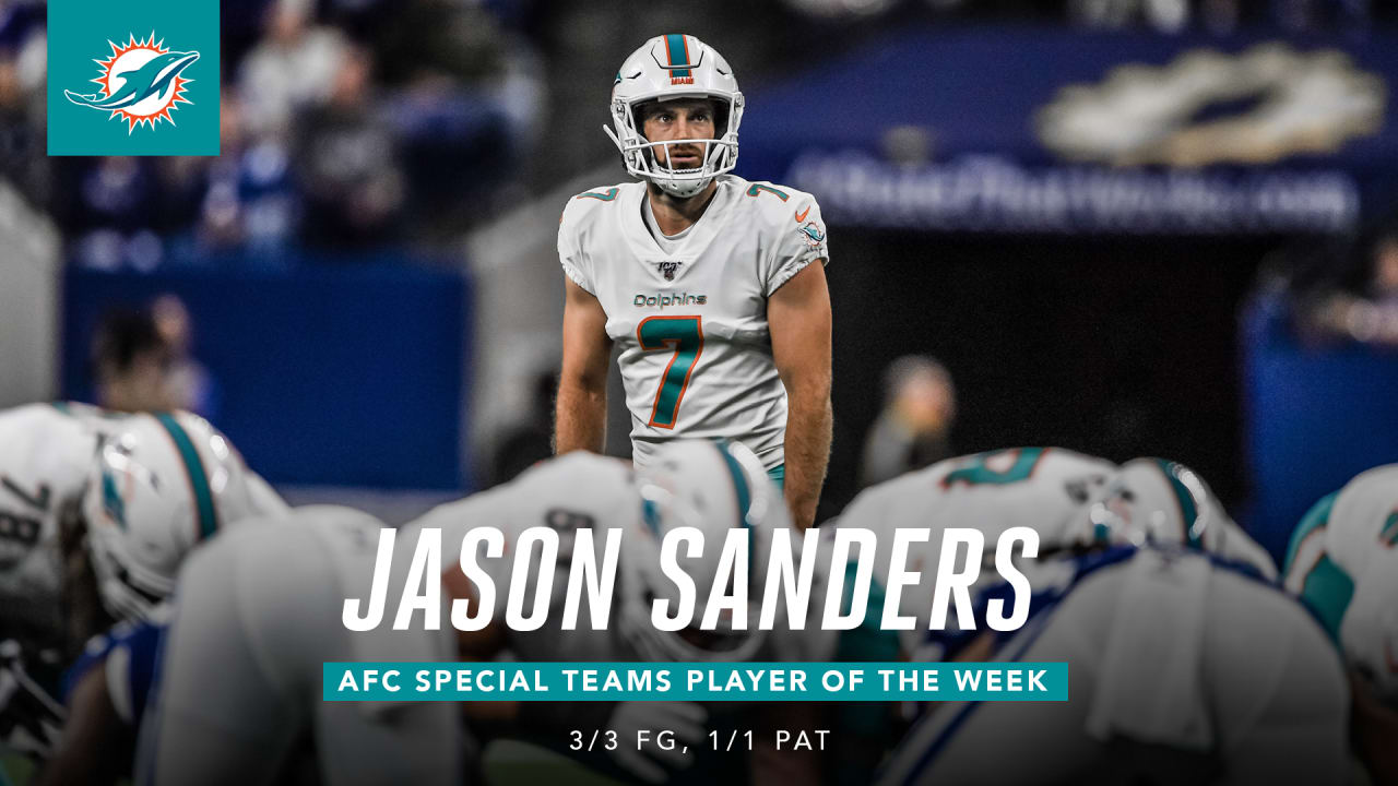 Miami Dolphins kicker Jason Sanders named AFC Special Teams Player of the  Month - Dolphin Nation