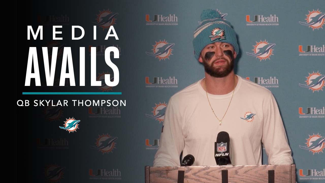 Skylar Thompson Speaks After Dolphins Clinch Playoff Spot – NBC 6 South  Florida