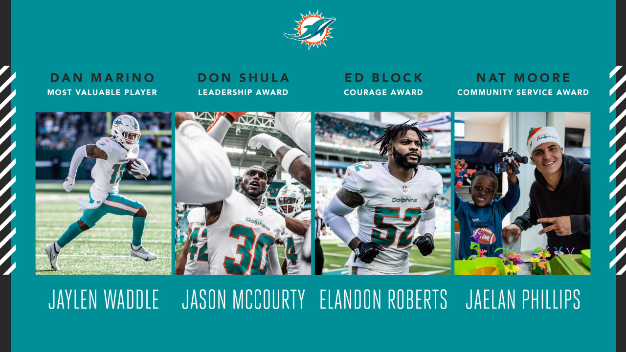 Miami Dolphins 2021 Team Award Winners