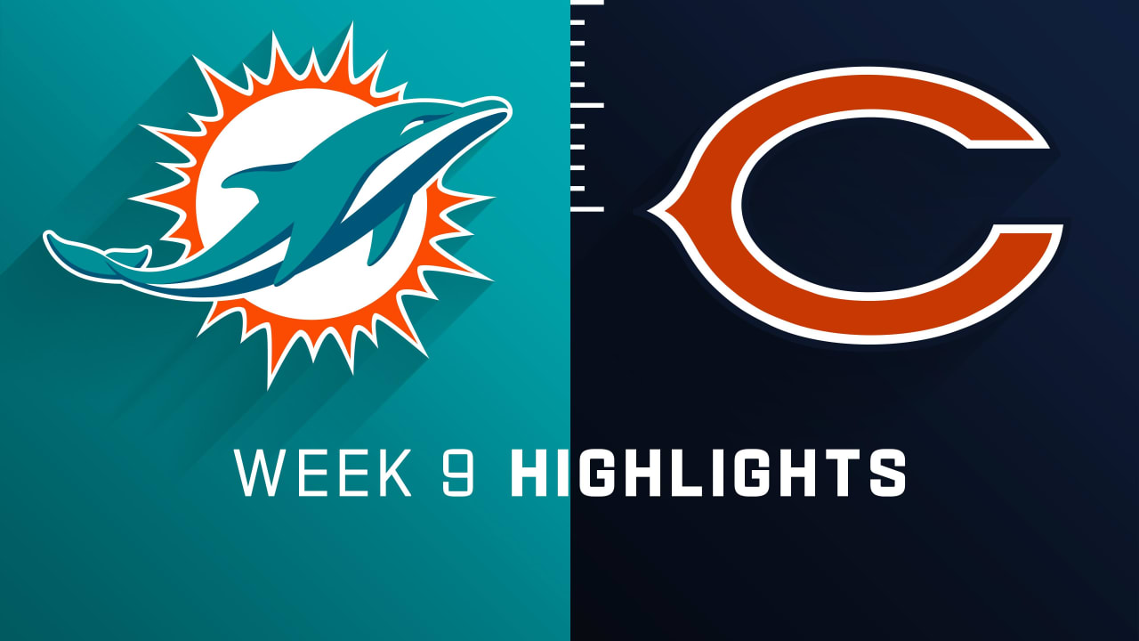 Dolphins vs. Bears highlights Week 9