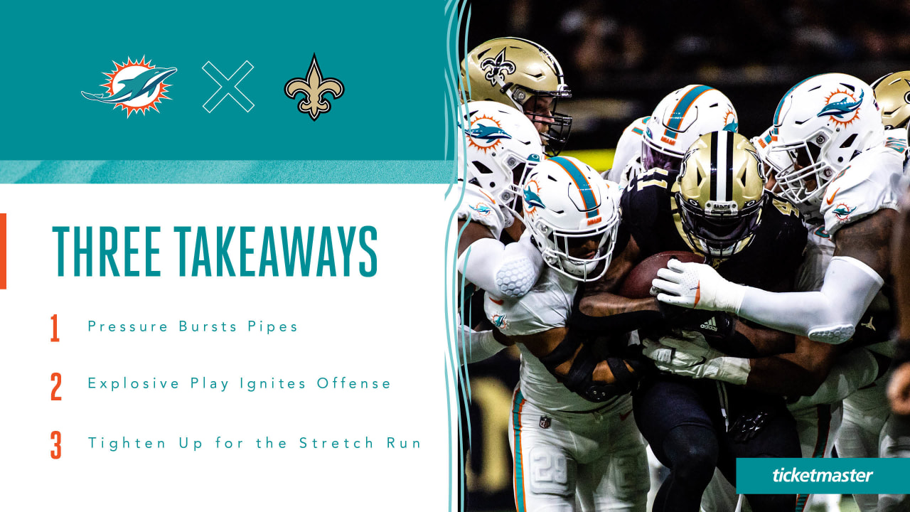 NFL 2021 Week 16 Miami Dolphins vs. New Orleans Saints stats