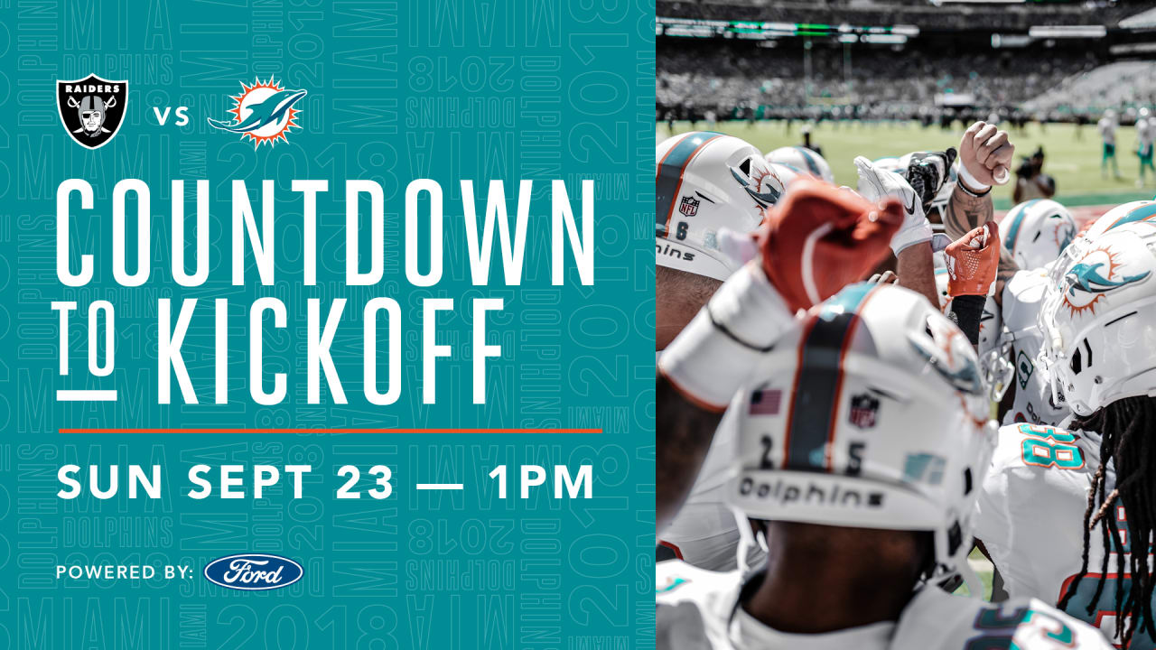 Countdown To Kickoff Dolphins vs. Raiders