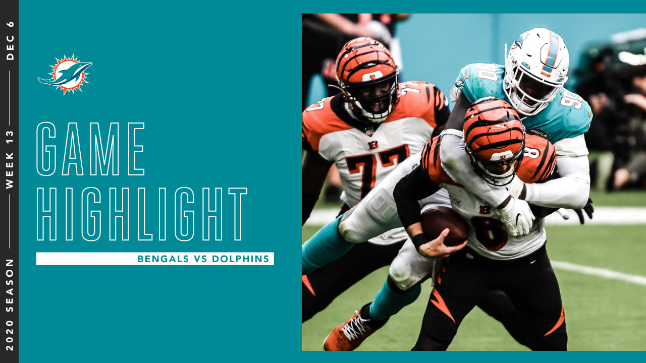 Miami Dolphins Best Defensive Plays vs. Bengals | Week 13