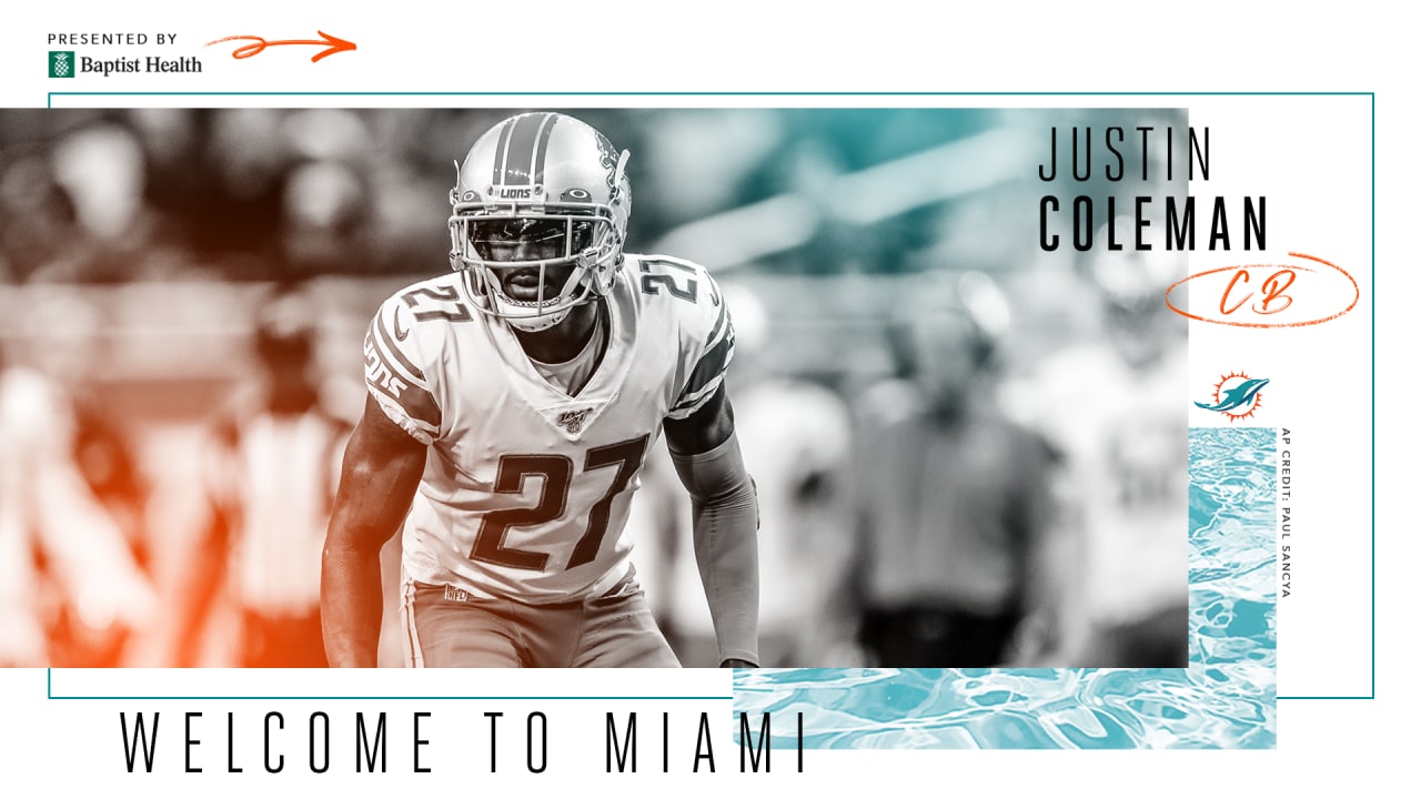 Miami Dolphins Cornerback Justin Coleman Free Agent Analysis