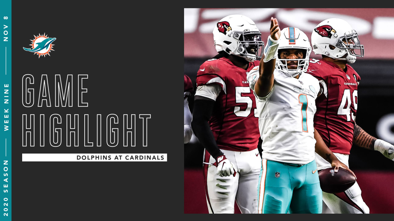 Tua and the Dolphins defeat Cardinals 34-31 for first win in Arizona since  1996