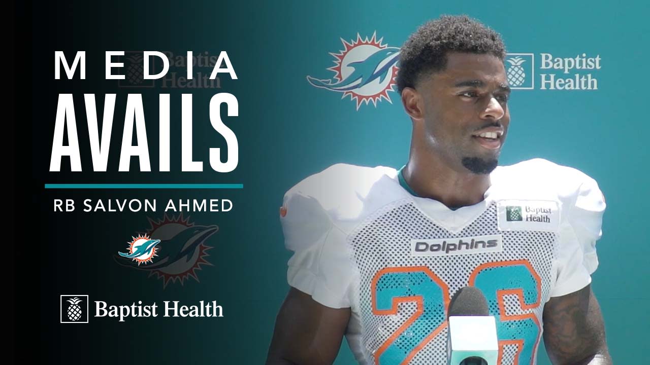 Salvon Ahmed creates a stir among the Miami Dolphins faithful