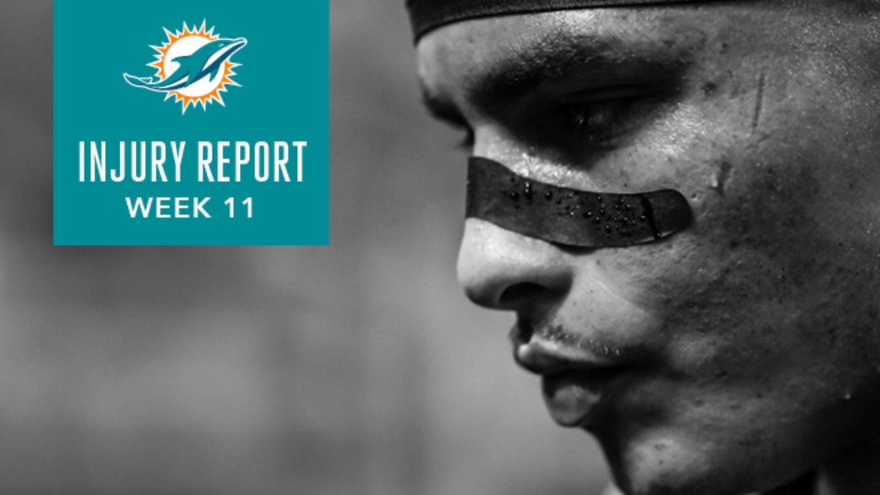 Friday's Dolphins - Bucs Injury Report