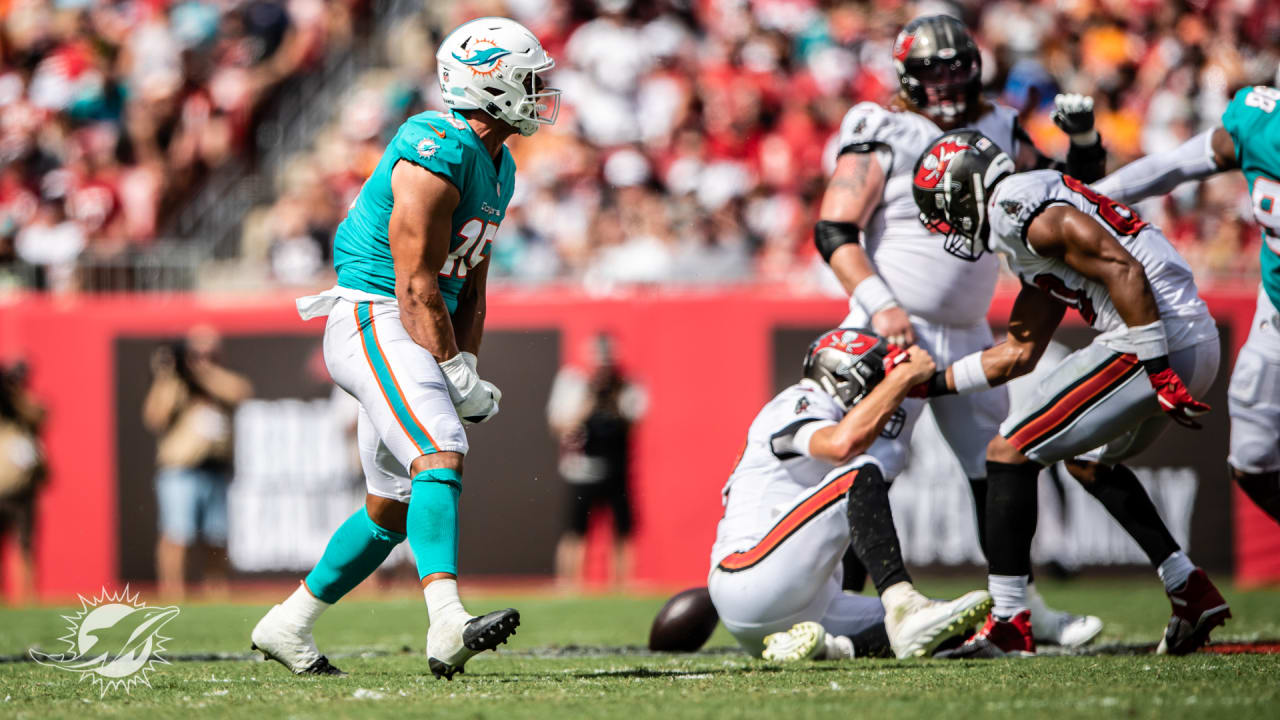 Jaelan Phillips saved game ball from first career sack Sunday against Tom  Brady