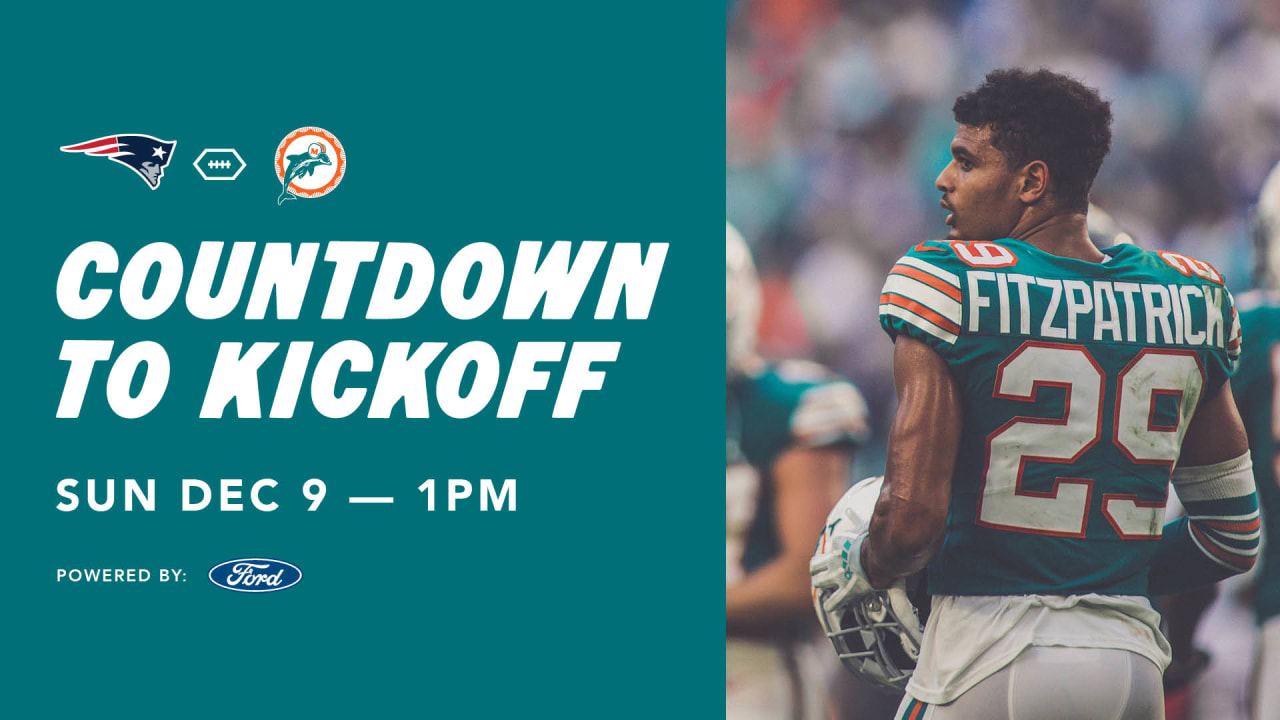 Miami Dolphins at New England Patriots: Countdown to Kickoff