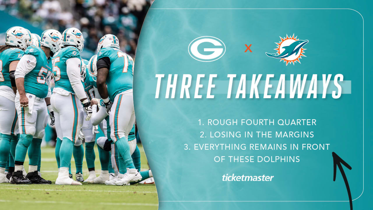 Three Takeaways Miami Dolphins Week 16 vs Green Bay Packers NFL 2022