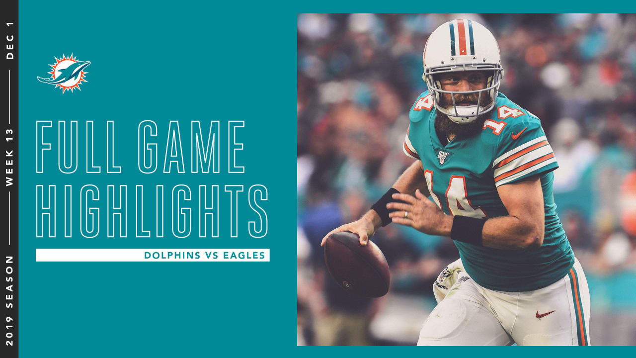 Sunday Night Football Dolphins vs. Eagles score, highlights, inactives