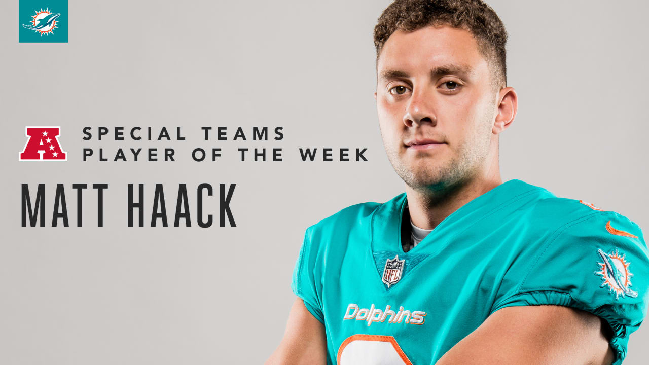 Matt Haack Named AFC Special Teams Player Of The Week