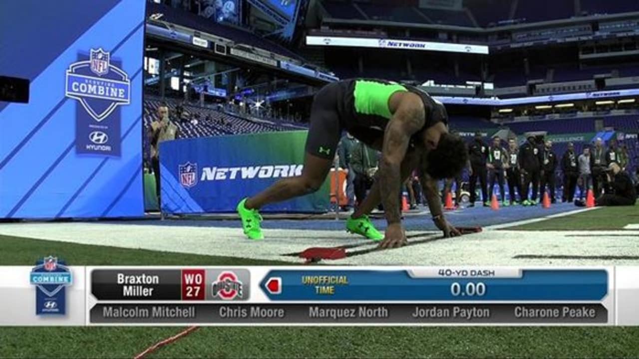 Combine Braxton Miller 40yard Dash