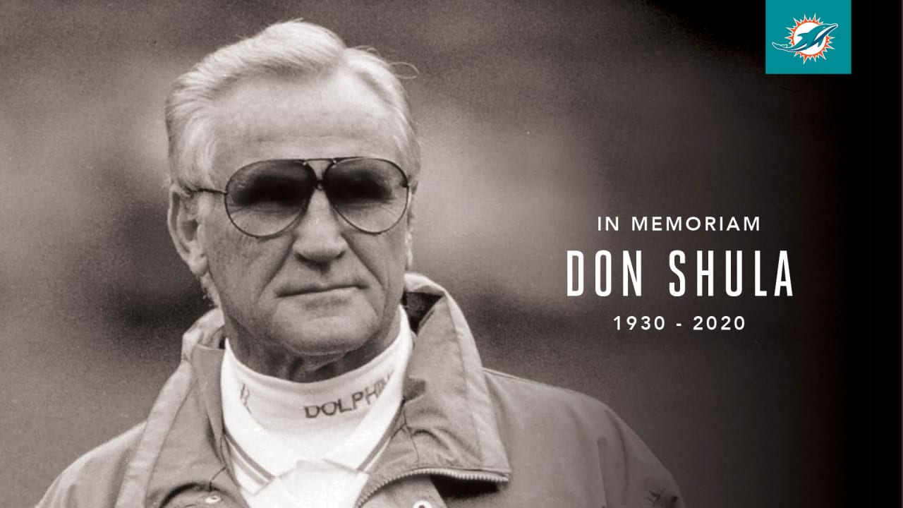 Legendary Dolphins Head Coach Don Shula passed away peacefully at his home  this morning.