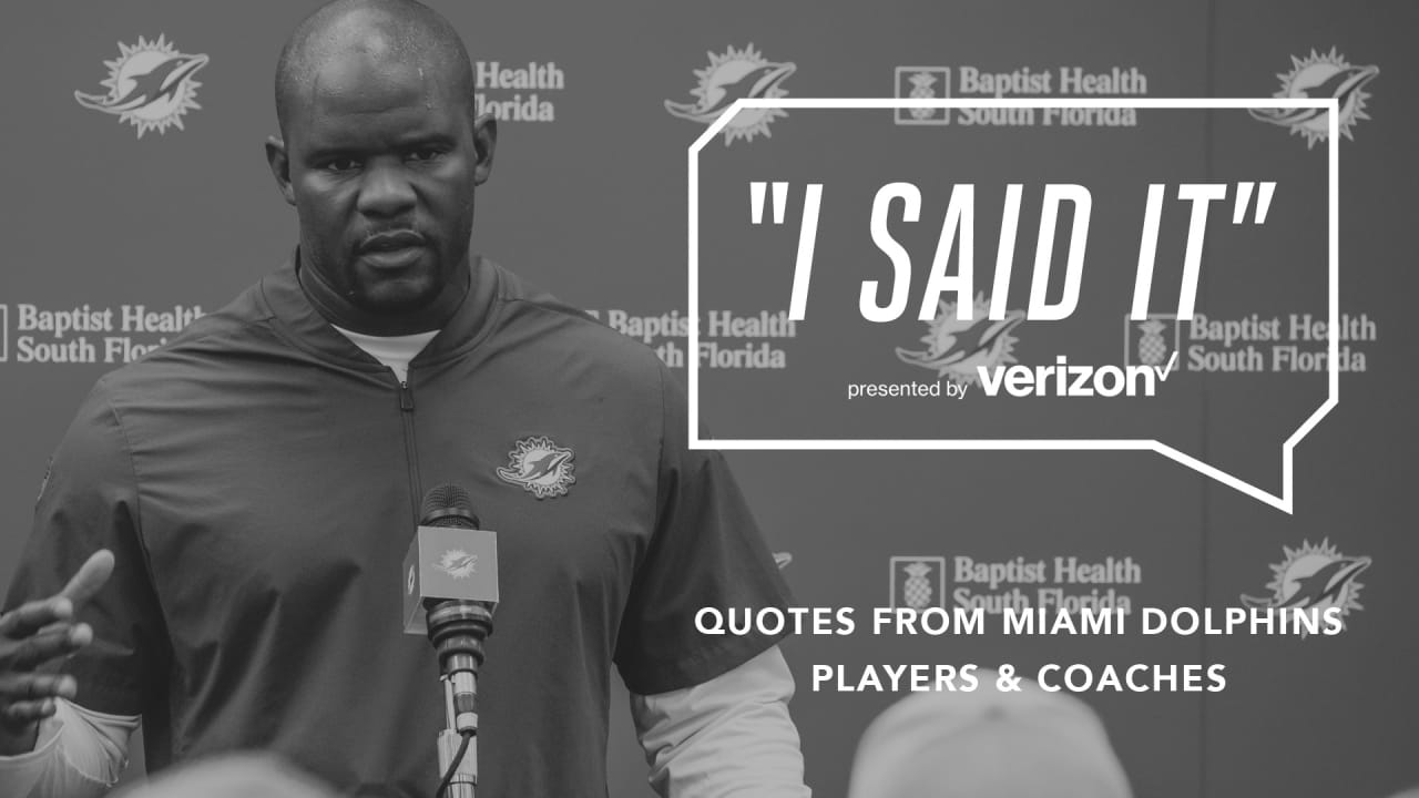 I Said It: Brian Flores Focused On 'Stringing Good Days Together'