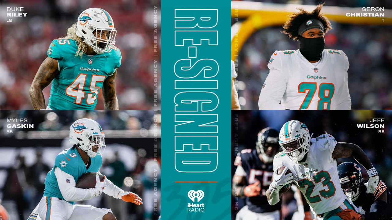 Miami Dolphins Resign 4 players