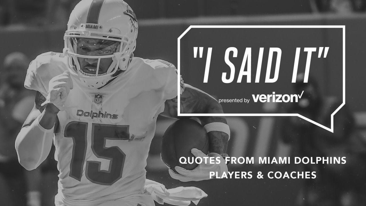 Miami Dolphins Players Quotes From Sundays Loss to Pittsburgh