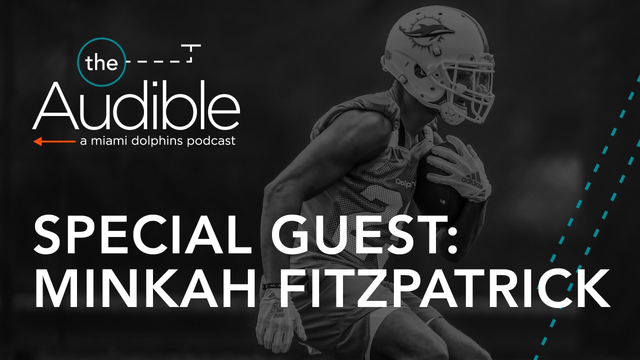 Download Minkah Fitzpatrick Black And White Miami Dolphins Fanart