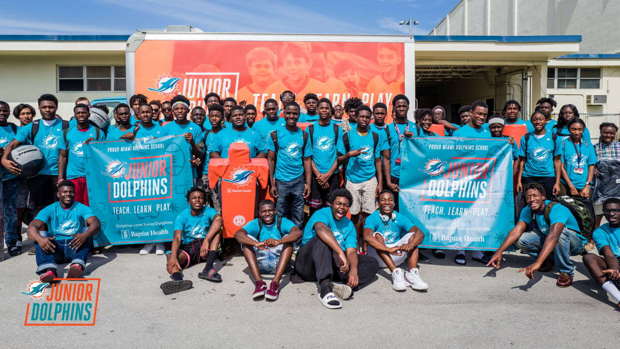 Dolphins Surprise Local High School Football Teams With