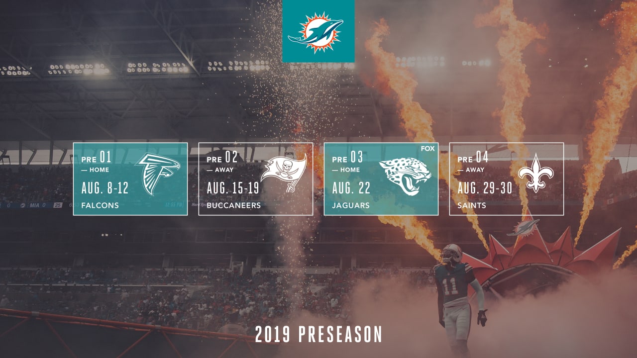 Miami Dolphins announce 2019 preseason schedule