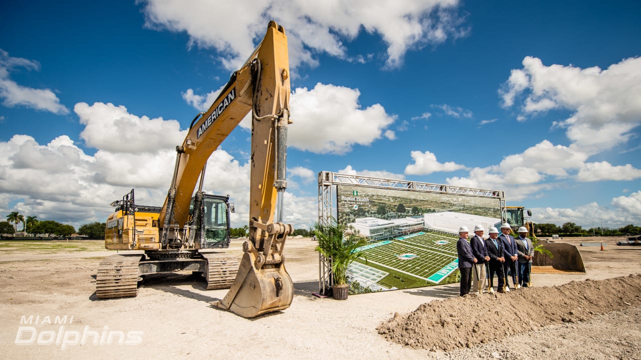 Dolphins Begin Construction On New Baptist Health Training Complex In Miami Gardens