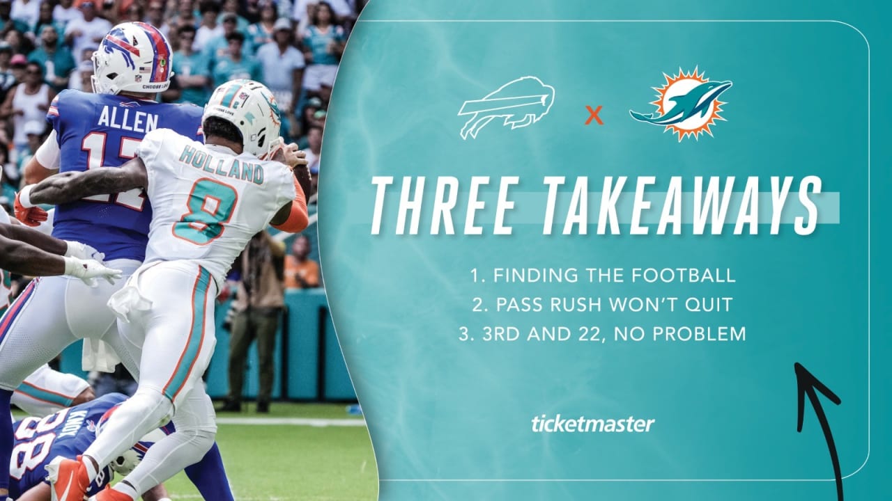 Takeaways from Miami Dolphins' win vs. Buffalo Bills in NFL Week 3