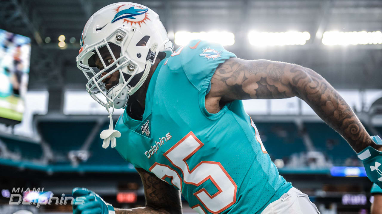 : NFL PRO LINE Men's Xavien Howard Aqua Miami Dolphins