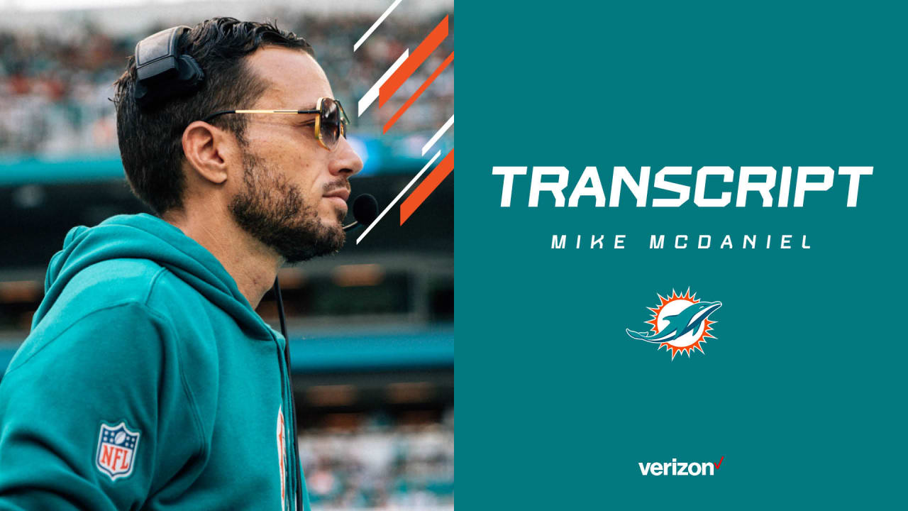 Transcript | Mike McDaniel's Media Availability - Vimarsana News