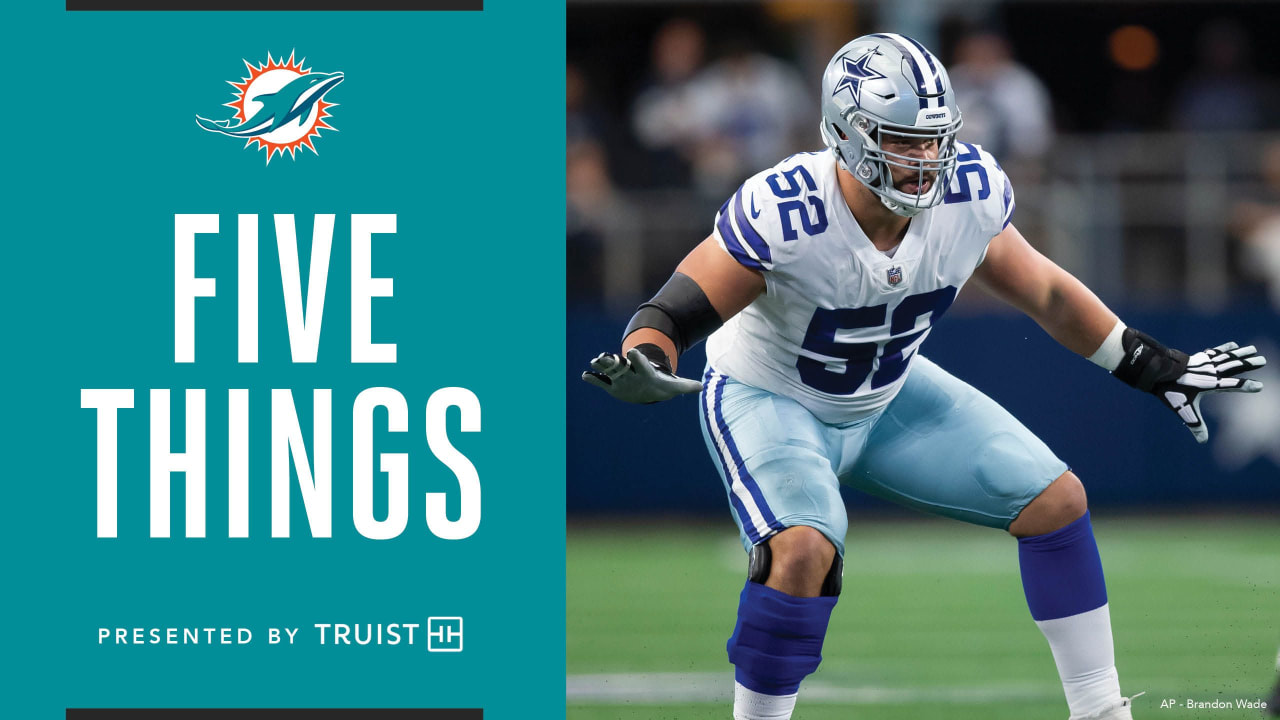 Miami Dolphins plan to use ex-Cowboy Connor Williams at center