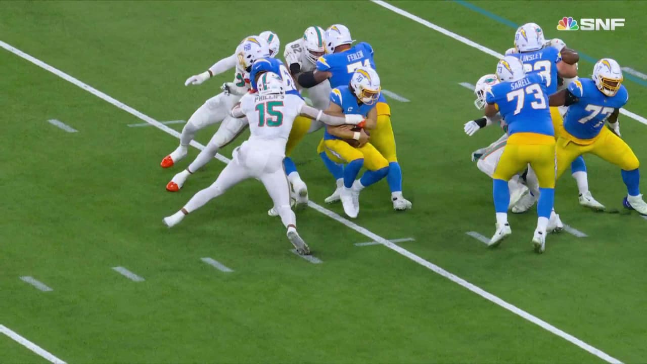 Jaelan Phillips Secures Dolphins' win vs. Chargers with Fourth