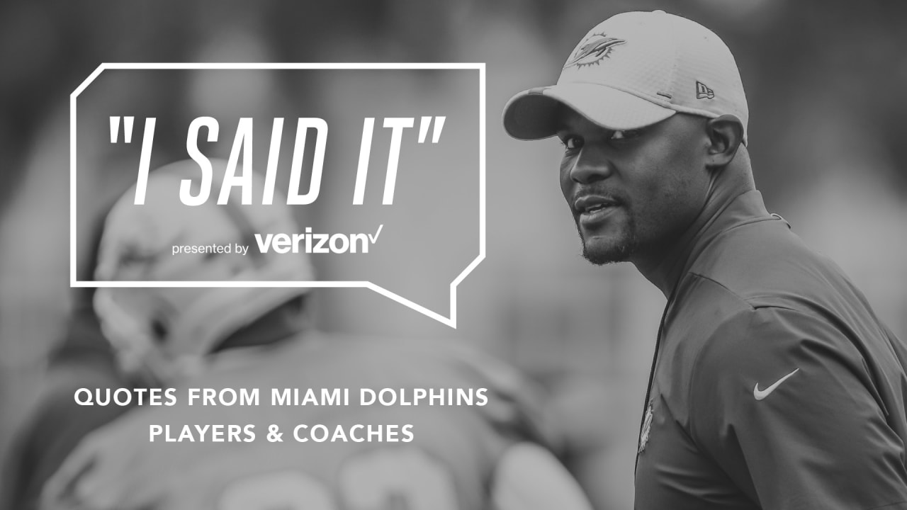 Dolphins head coach Brian Flores says focus is on Cincinnati, not