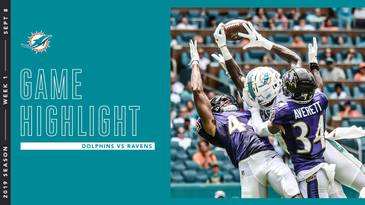 Ravens beat Dolphins 59-10, Sept. 8, 2019