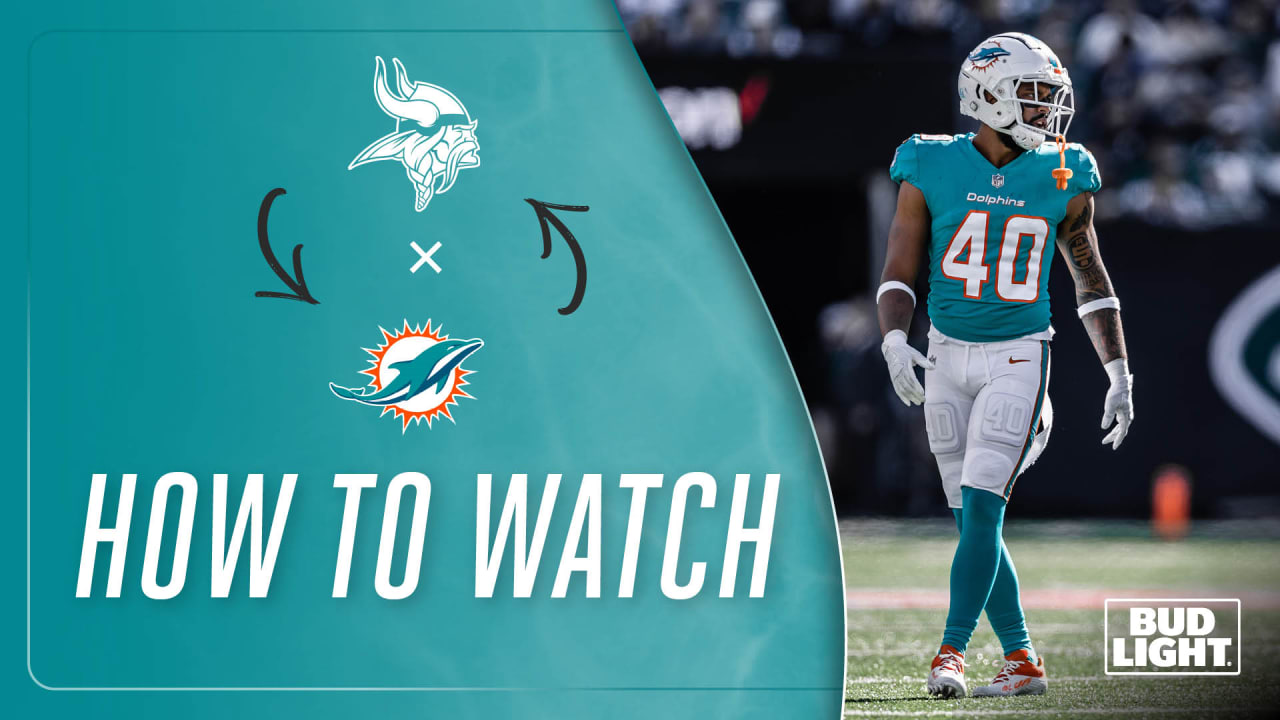 How to watch the Minnesota Vikings vs. Miami Dolphins on Sunday, Oct. 16