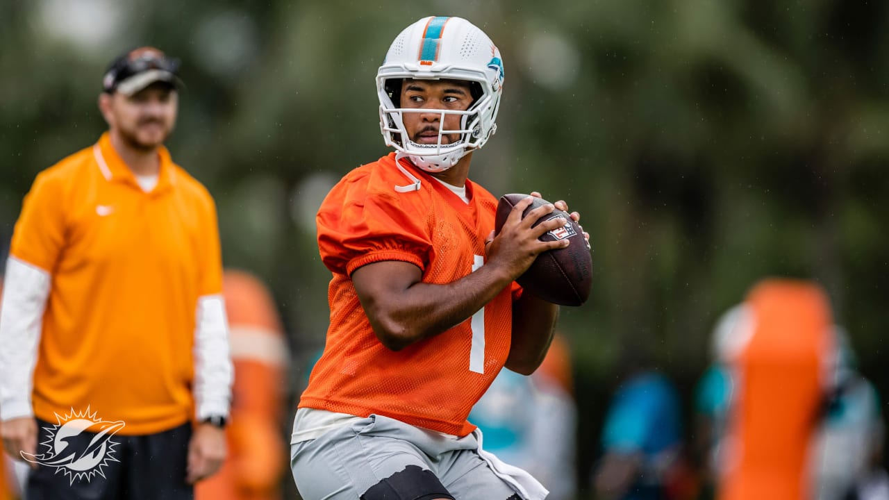 Tua Tagovailoa opens Dolphins mandatory minicamp in lauded orange