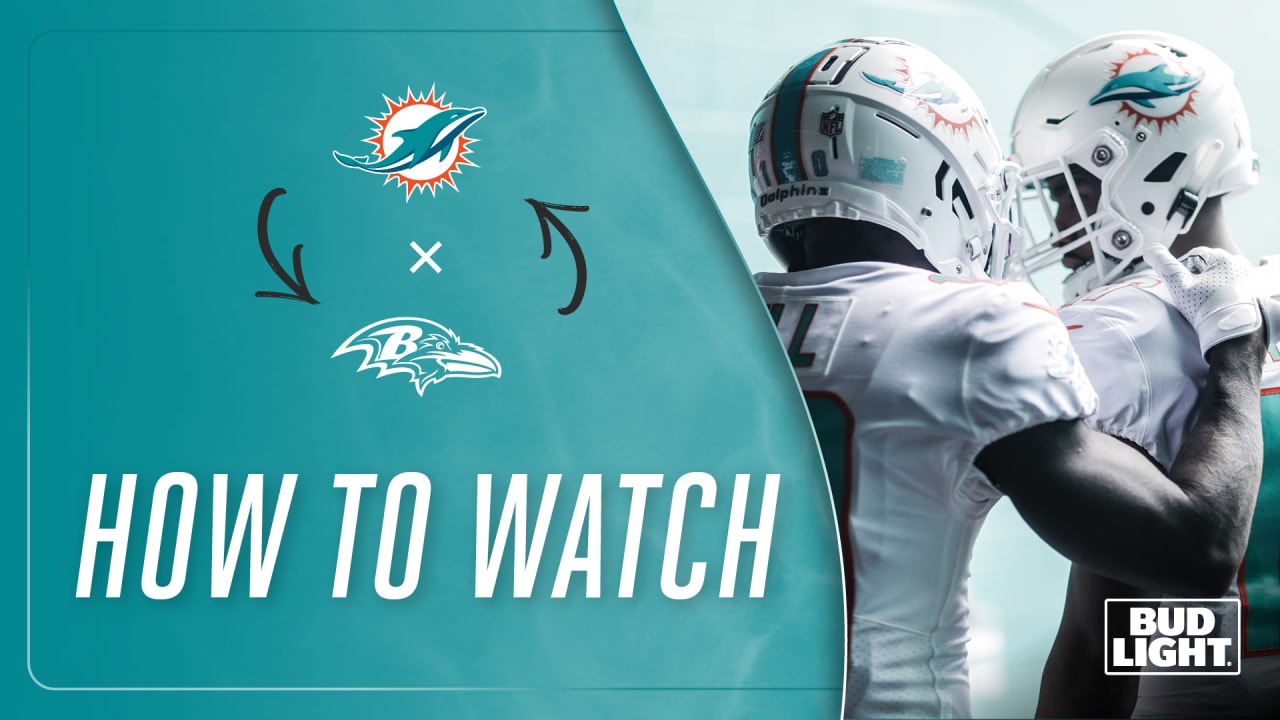 How to Watch, Stream & Listen: Miami Dolphins vs Baltimore Ravens