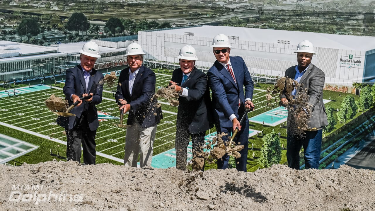 Miami Dolphins Break Ground On New Training Facility In Miami