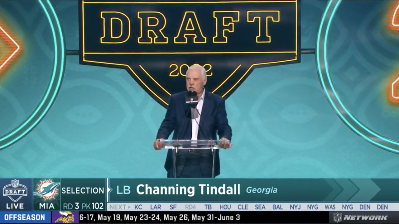 Miami Dolphins draft Georgia LB Channing Tindall