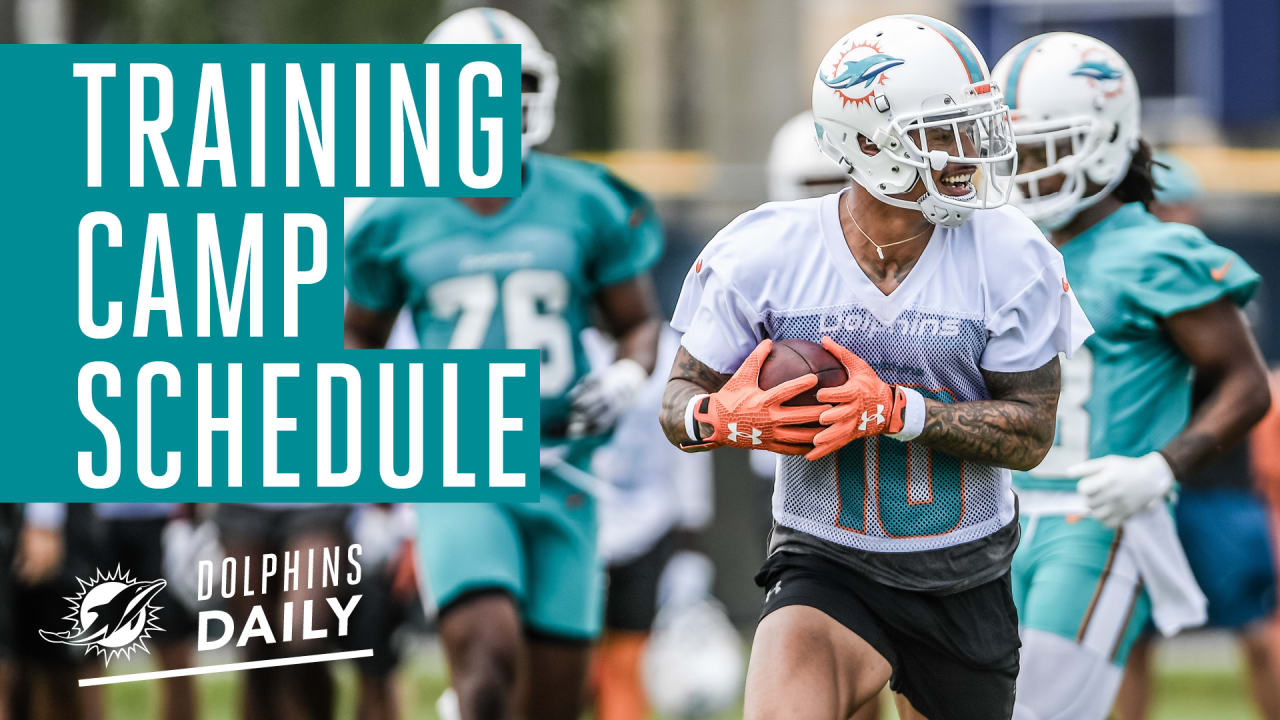 Dolphins Daily Training Camp Schedule Released