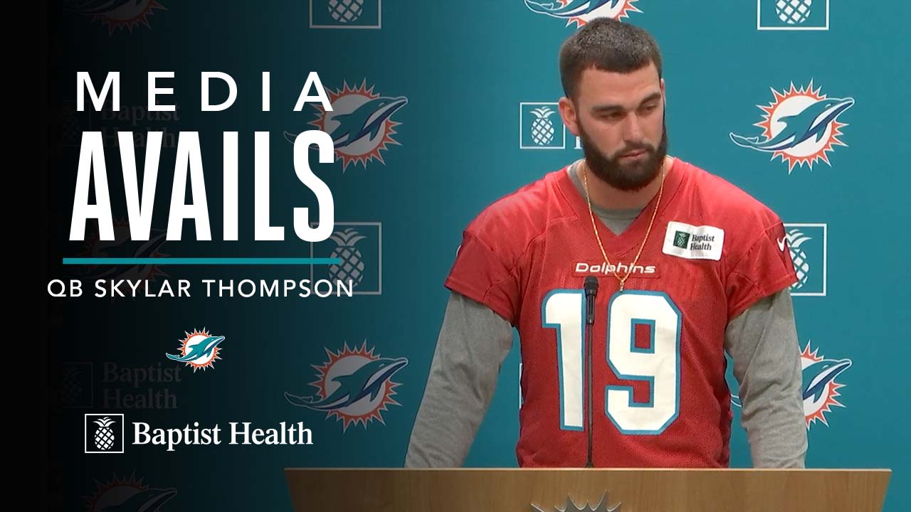 Skylar Thompson Speaks After Dolphins Clinch Playoff Spot – NBC 6 South  Florida