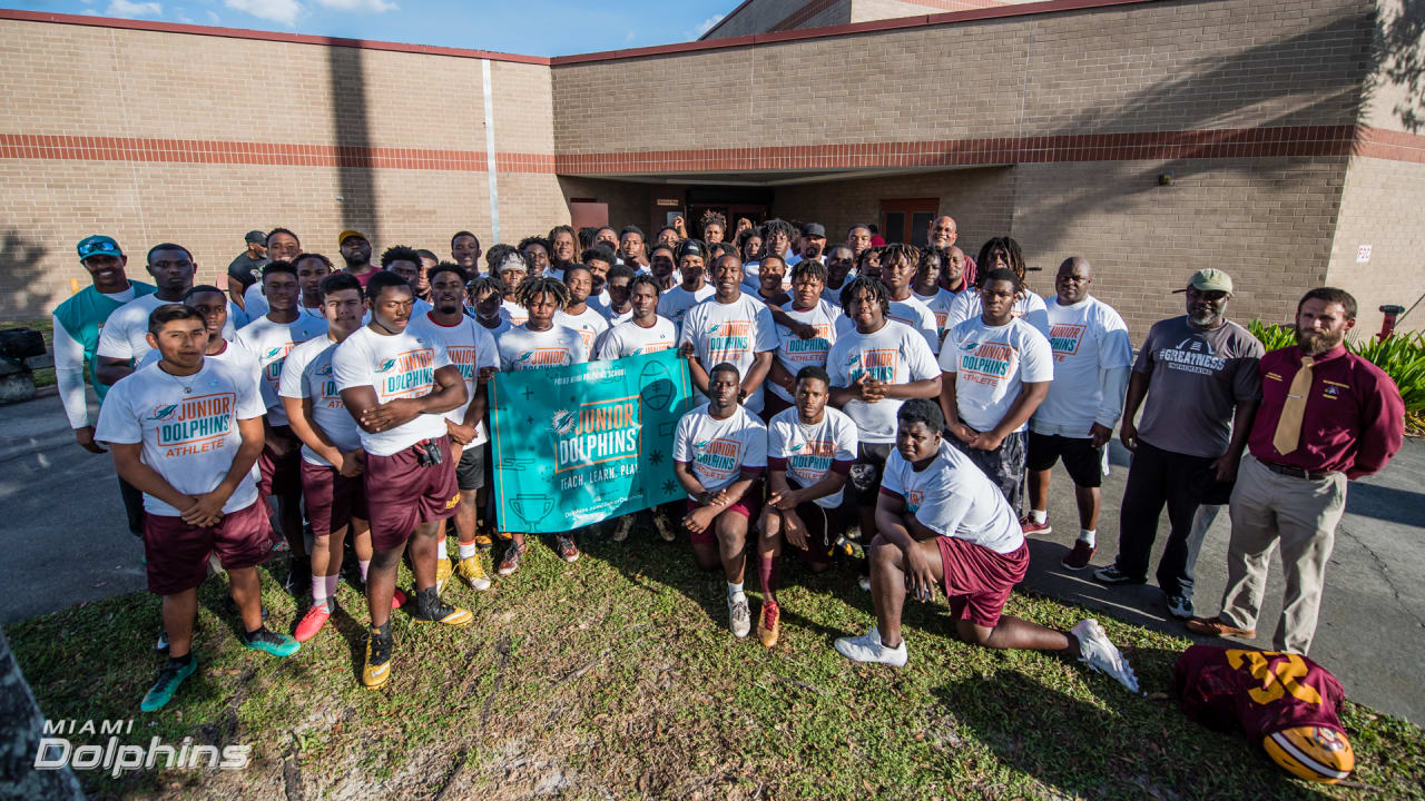 Dolphins Donate Equipment To Glades Central Community High School