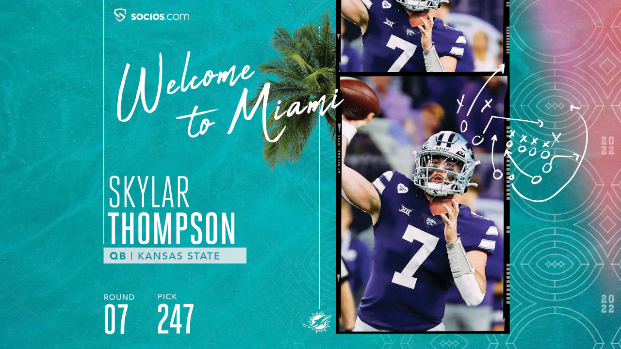 NFL Draft 2022: Miami Dolphins select Skylar Thompson, QB, Kansas State -  The Phinsider