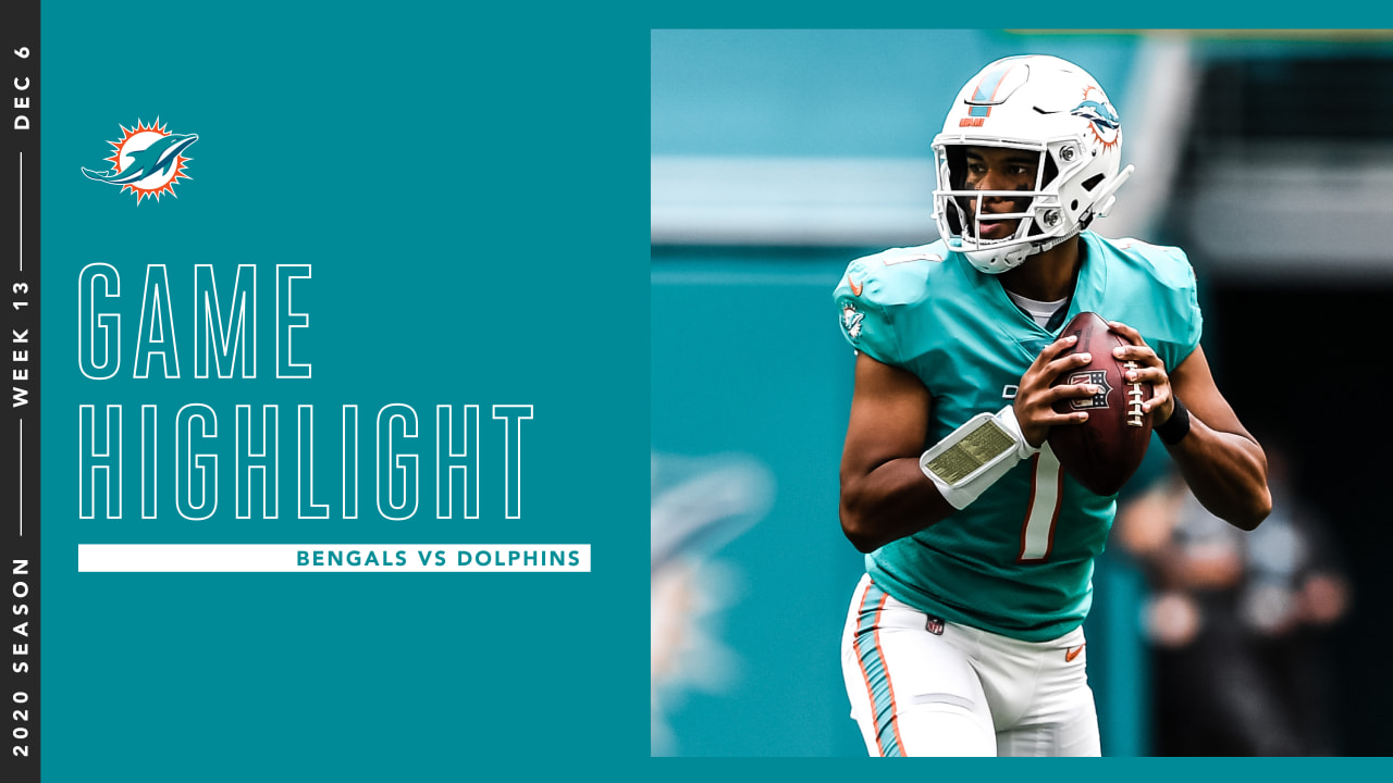 Tua Tagovailoa's Best Throws From 296Yard Performance Against Bengals