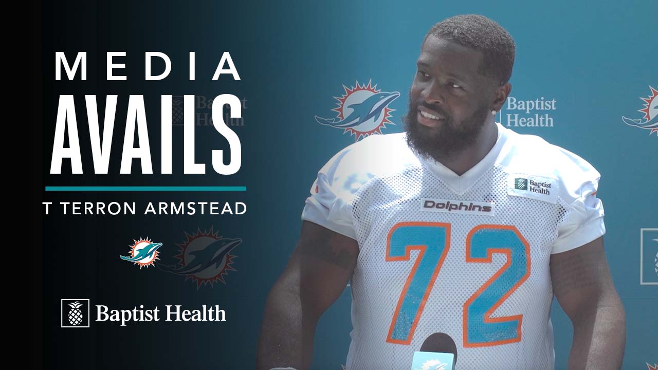 Dolphins' Terron Armstead returns to practice, Raheem Mostert sidelined