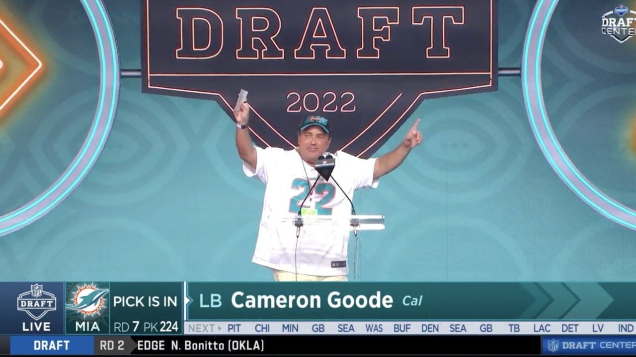 Dolphins select Cameron Goode with No. 224 pick in 2022 draft