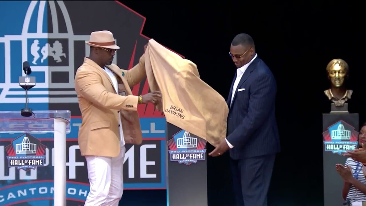 Brian Dawkins Unveils His Hall Of Fame Bust