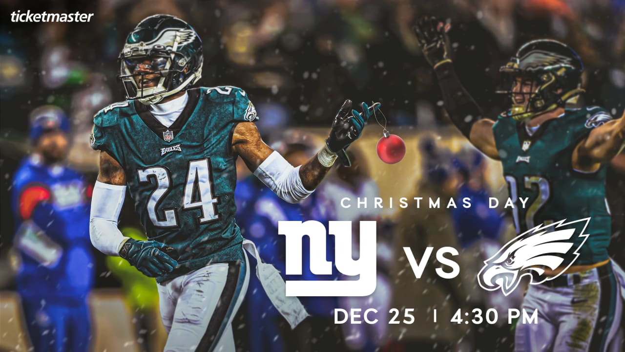 It's New York Giants vs. Philadelphia Eagles on Christmas Day at
