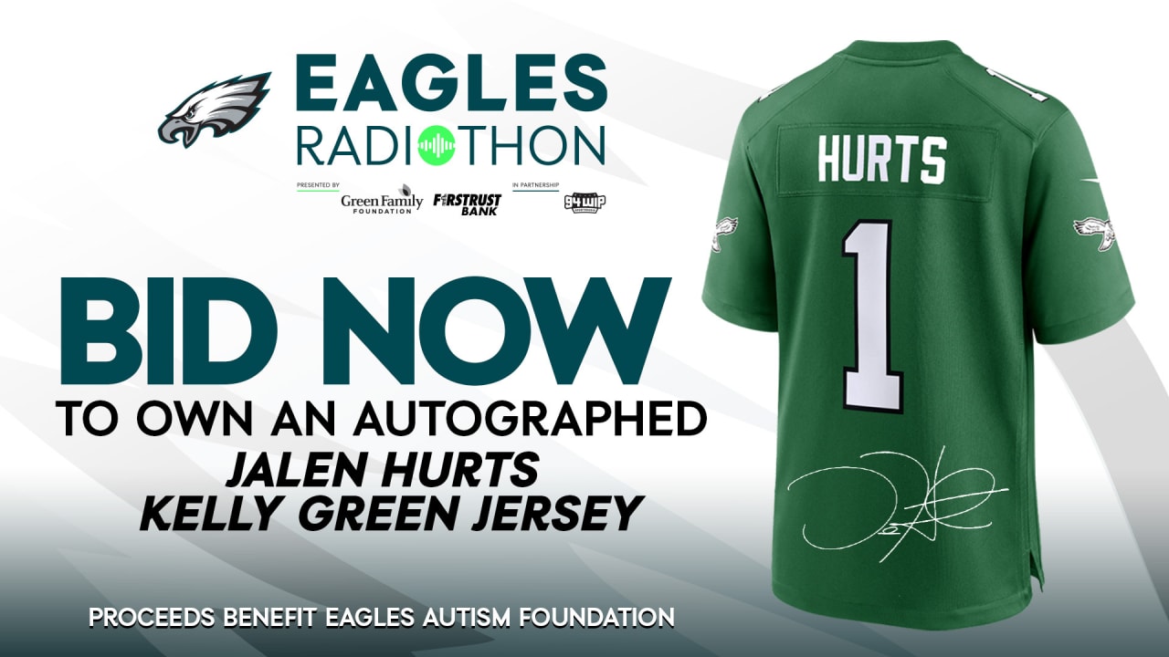 Presale: Autographed & Game-Used 2023 Eagles Jersey & Game-Used