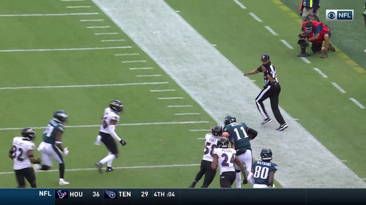 Highlight: WR Quez Watkins weaves through traffic on 36-yard TD