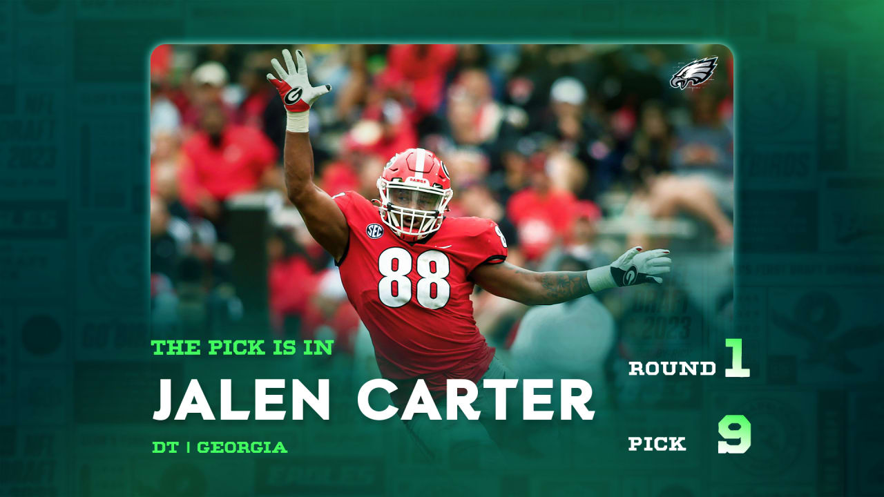 Eagles select DT Jalen Carter with the 9th overall pick